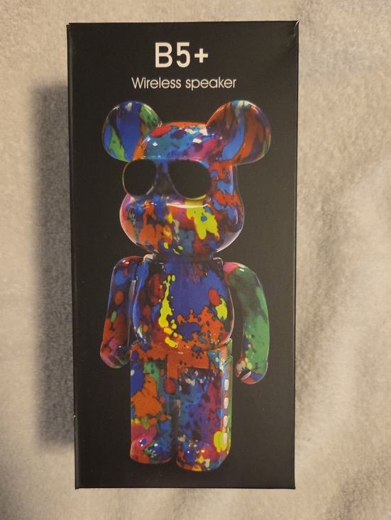 B5+ Other - Multicolor Bear-Shaped Wireless Speaker — Vibrant Splash Finish